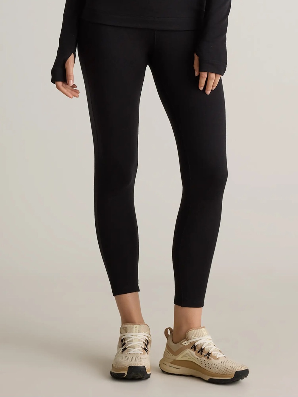 New Quince Womens Extra Small XS Merino Wool Cold Weather Base Layer Leggings NW
